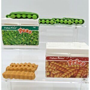 Fisher-Price 1987 Fun With Food Vintage French Fries & Peas Play Kitchen